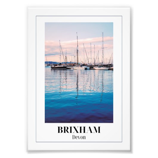 Impression Photo Marina de Brixham, Riviera anglaise, Devon (Devant)