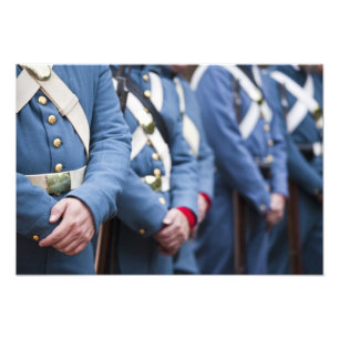 Impression Photo Marines civiles de Guerre-ère des USA, militaires