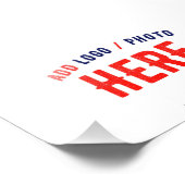 IMPRESSION PHOTO MARQUE BLANCHE PERSONNALISABLE MODERNE ÉLÉGANTE VÉ (Coin)