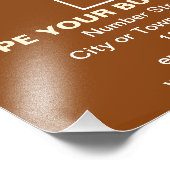 Impression Photo Marque d'entreprise sur un rectangle Brown Impress (Coin)