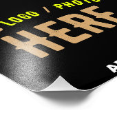 IMPRESSION PHOTO MARQUE NOIRE PERSONNALISABLE VERIFIEE MODERNE ET C (Coin)