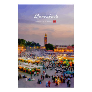Impression Photo Marrakech, Maroc - Place Jemaa el Fnaa