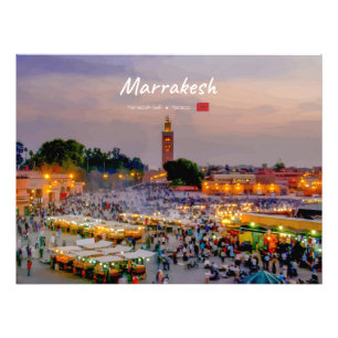 Impression Photo Marrakech, Maroc - Place Jemaa el Fnaa