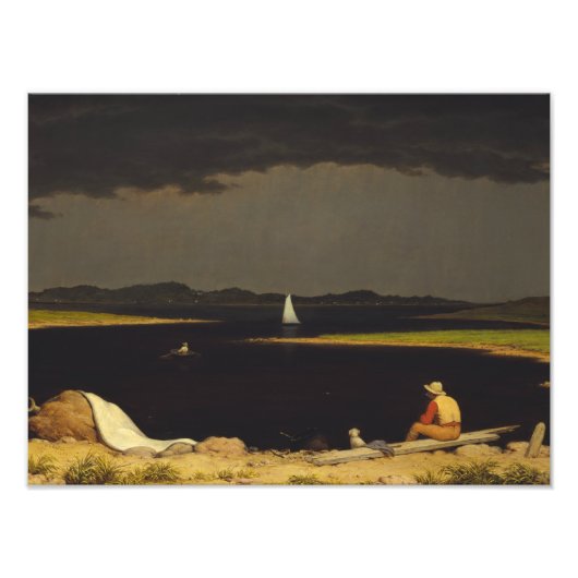 Impression Photo Martin Johnson Heade - À l'approche de l'orage (Devant)