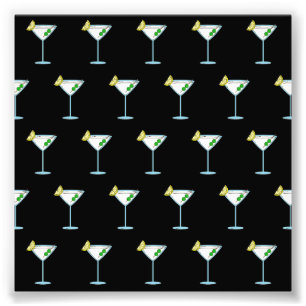 Impression Photo Martini Amateurs Cocktail Verre Bartender Alcool