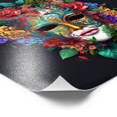 Impression Photo Masque carnaval Floral Brésilien (Coin)