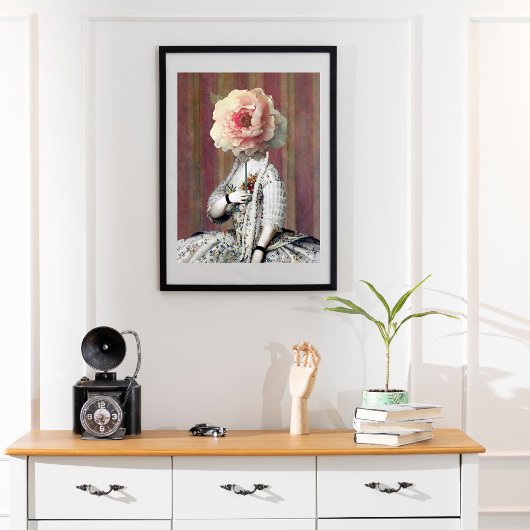 Impression Photo Masque Floral Sur La Diva