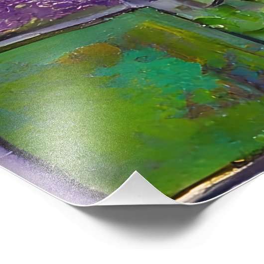 Impression Photo Masque Mardi Gras Jester Vert Or (Coin)