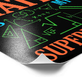 Impression Photo Math Est Superpower Enseignant Mathématiques Mathé (Coin)