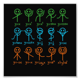 Impression Photo Math Teacher Dance Equation mathématique