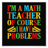 Impression Photo Math Teacher Problems Mathematics Maths Student (Devant)