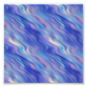 Impression Photo Matin Glory Blue Wavy Texture