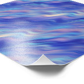 Impression Photo Matin Glory Blue Wavy Texture (Coin)