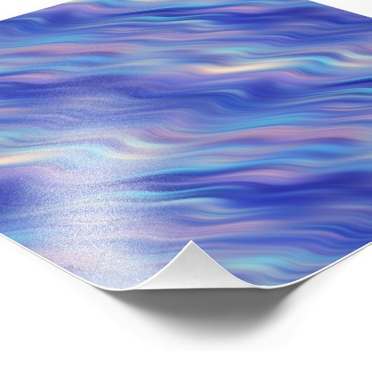 Impression Photo Matin Glory Blue Wavy Texture (Coin)