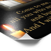 Impression Photo Matthieu 11:28 (Coin)