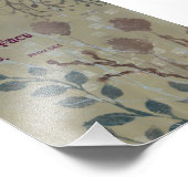 Impression Photo Mauvaises herbes bleues avec versets bibliques (Coin)