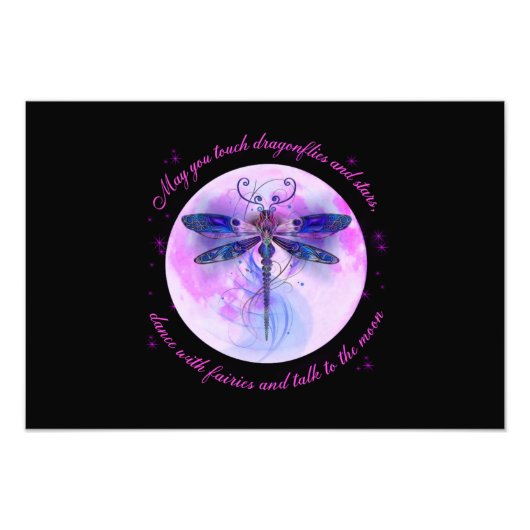 Impression Photo May You Touch Dragonflies And Stars (Devant)