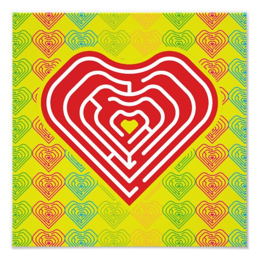 IMPRESSION PHOTO MAZE LOVE HEART BY MASANSER PIXELAT (Devant)