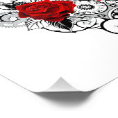 Impression Photo Mechanical Crescent with Red Roses (Coin)