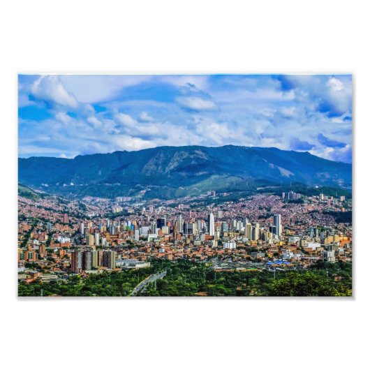Impression Photo Medellin, Antioquia, la ville de Colombie (Devant)