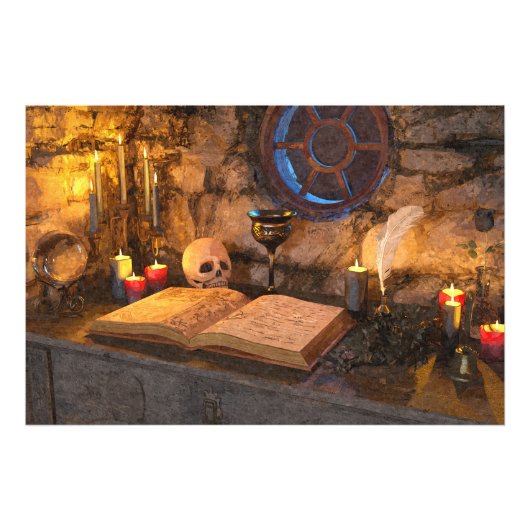 Impression Photo Medieval Fantasy Wizard's Study (Devant)