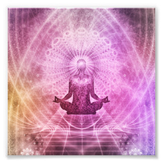 Impression Photo Méditation du Yoga spirituel Zen coloré