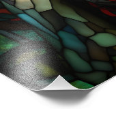 Impression Photo Medusa - Fenêtre en verre tendu Style Tiffany (Coin)