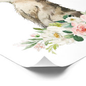 Impression Photo Meerkat, Safari, Fleurs Roses, Pépinière (Coin)