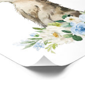 Impression Photo Meerkat, Safari, Jungle, Fleurs Bleues, Petite Pép (Coin)