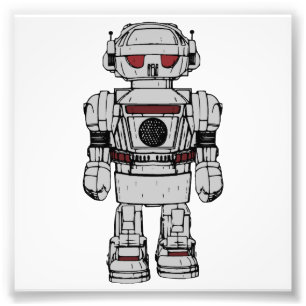 Impression Photo Meilleurs voeux du robot à propulsion atomique de