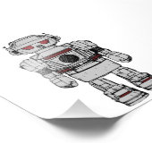 Impression Photo Meilleurs Voeux Du Robot De Jouet Alimenté À L'Ato (Coin)