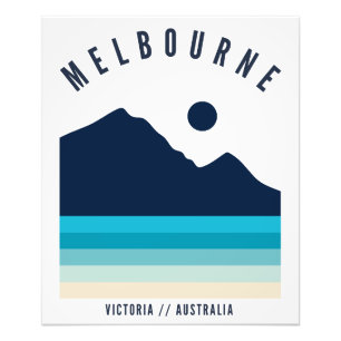 Impression Photo Melbourne Victoria Australie Rétro Vintage Plage