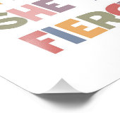 Impression Photo Même si elle est petite elle est féroce (Coin)