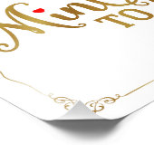 Impression Photo menthe à être, mariage, signe mariage, or (Coin)