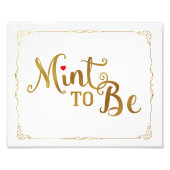 Impression Photo menthe à être, mariage, signe mariage, or (Devant)