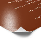 Impression Photo Menu de bar moderne rétro chic (Coin)