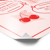 Impression Photo Menu du bar de mariage Retro Diner (Coin)