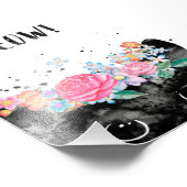 Impression Photo Meow Peeking Chat, Kitten Amoureux des chats Idée  (Coin)