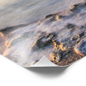 Impression Photo Mer des Caraïbes, îles Caïmans. Ondes écrasantes (Coin)