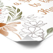 Impression Photo Merci Fleurs et Feuilles (Coin)