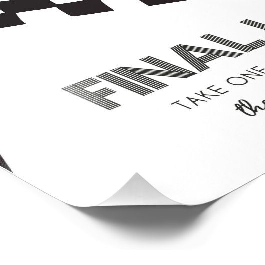 Impression Photo Merci pour la course par course Voiture Signé (Coin)