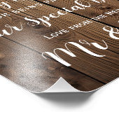 Impression Photo Merci rustique de la ferme (Coin)