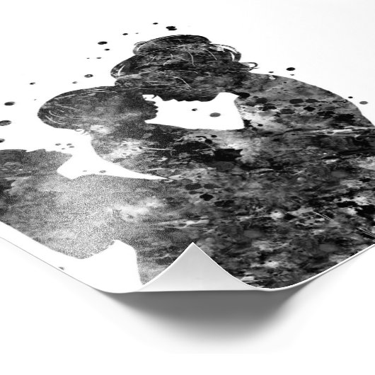 Impression Photo Mère fille fils Cadeau, Famille Anniversaire Idée (Coin)