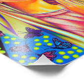 Impression Photo Mère Marie Priant Avec Lumière D'En Haut (Coin)