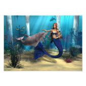 Impression Photo Mermaid et Dolphin (Devant)