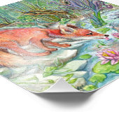 Impression Photo Mermaid et Fox (Coin)