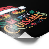 Impression Photo Merry Cruisemas 2024 Noël Père Noël Reindeer (Coin)