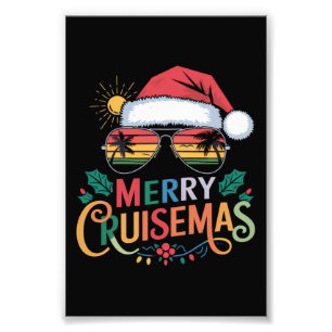 Impression Photo Merry Cruisemas 2024 Noël Père Noël Reindeer