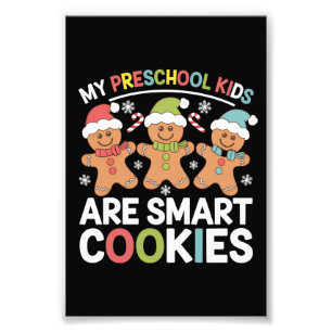 Impression Photo Mes enfants d'âge préscolaire sont des biscuits in