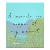 Impression Photo Message de miracle d'art inspiré (Devant)